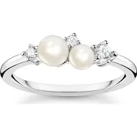 Thomas Sabo Bague en perles Modern Chic, (54, Argent 925)