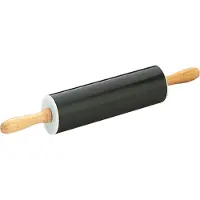 Ibili Rouleau à pâte antiadhésif , acier inoxydable, noir/marron