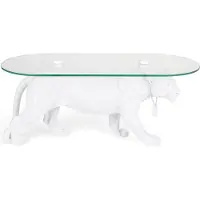 Bold Monkey Dope as Hell Coffee Table All White (90 x 40 x 42 cm)