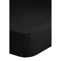 Good Morning Jersey hoeslaken, zwart - 90 x 220 cm