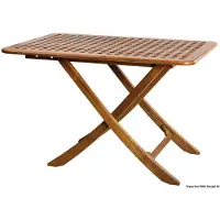 Osculati Table Pliante En Teck 118x70 Cm