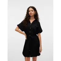 Vero Moda Robe-chemise 'VMBumpy' noir