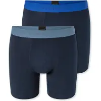 Schiesser Boxers ' 95/5 Organic Cotton ' bleu foncé