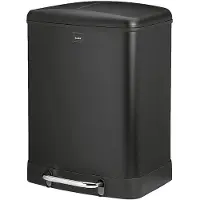 kela Corbeille à papier Davino noir 24l KL-10944
