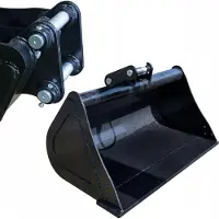 Rosfix Godet de Nettoyage de Fossés 120 cm – Acier, Revêtement en Poudre, Boulon de 45 mm, ISO 130 mm | Pour Pelles jusqu'à 4 T | Terrassement