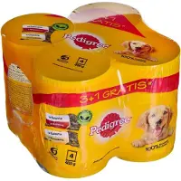 Pedigree Nourriture pour chiens Buf Poulet Boîte 4X400G