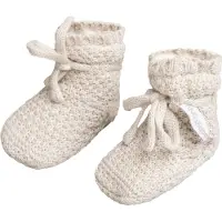 Babys Only Chaussons teddy Willow warm linen - 0-3 mois