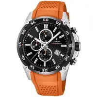 Festina Montre à affichage analogique orange