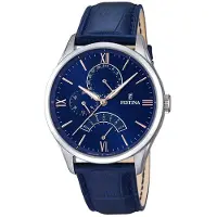 Festina Montre à affichage analogique bleu