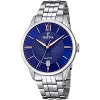 Festina Montre à affichage analogique bleu