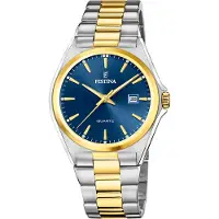 Festina Montre à affichage analogique bleu