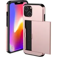 IMoshion Coque arrière avec porte-cartes pour Apple iPhone 13 - Rose Doré