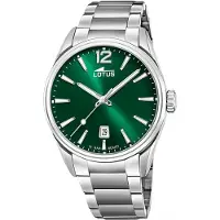 Lotus Montre à affichage analogique vert