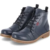 Rieker Bottines à lacets bleu marine / rouge carmin