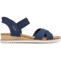 SKECHERS Slip-Ins Bobs Desert Kiss – Golden Lily Damen Sandale Blau