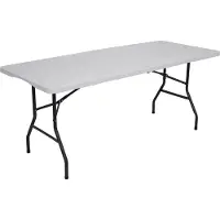Noname Table de camping pliante NC1618 blanc