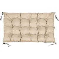 AIO Factory Coussin de jardin 120 x 80 cm pour banc en palette, imperméable, beige