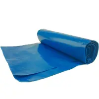 Meva Sacs poubelles épais 80 microns rouleau de 5pcs. - bleu 240L