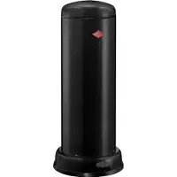 Wesco 134731-62 BIG BASEBOY 30 Poubelle en NOIR de 30 litres / Poubelle à pédale / Poubelle