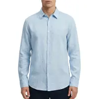 BOSS pour homme. 50567579 Chemise bleue du 6e relégable (S), Casuel, Coton, Classique, Manche longue
