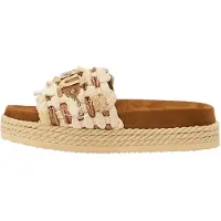 Mou pour femme. MU.SW451008K Sandales monobande beige (38), 1 à 3 cm, Aucun, Casuel