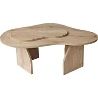 Skye Decor , Melted - Sapphire Oak, table basse, panneaux de particules 100 % mélaminés, chêne saphir, 105 x 65 x 35 cm