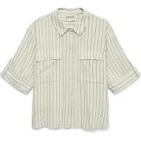 Aware Chemisier 'AWRYDER FABIANA' gris foncé / blanc
