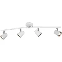 RL Spot LED TOULOUSE 3,5 W, 3000 K, 400 lm, métal blanc chromé, dimensions : 17 x 78 x 9 cm, IP20,