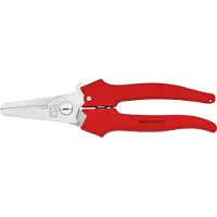 Knipex ciseaux combinés longueur 190mm polis avec plastique surmoulé avec ressort d'ouverture - 95 05 190
