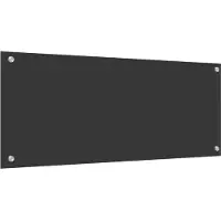 vidaXL Dos de cuisine gris foncé 100 x 40 cm Verre trempé