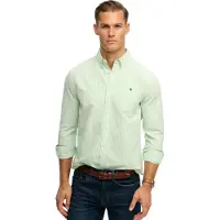 Superdry Preppy Oxford Long Sleeve Shirt Vert 2XL Homme