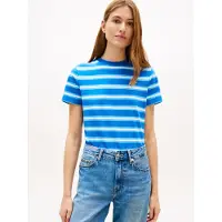 Tommy Hilfiger Script Regular Fit Short Sleeve T-shirt Bleu XS Femme