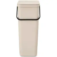 Brabantia Poubelle Sort&Go 40 l, Poubelle, Beige