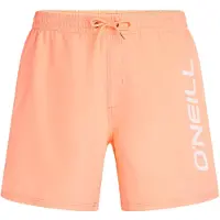 O'Neill Shorts de bain 'Logo 16' abricot / blanc