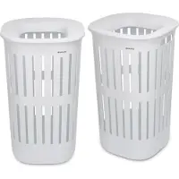 Brabantia Wäschekorb Collect-It 2 x 55 l, Weiss (55 l)