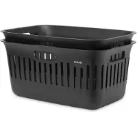 Brabantia Collect-It Panier à Linge 40 Litres - Set de 2 - Black