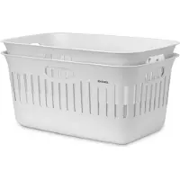 Brabantia Wäschekorb Collect IT 2 x 40 l, Weiss (40 l)