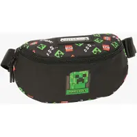 Minecraft Minecraft, sacoche de ceinture, 23x14x9 cm, noir, pour enfants, noir, taille unique