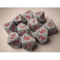 Chessex Jeu de dés polyédriques Speckled à 10 faces d10 - Air