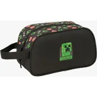 Minecraft 5L, sac de toilette 26x15x12 cm, noir, pour enfants, noir, taille unique