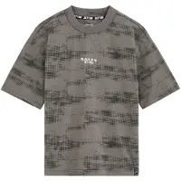 We fashion T-Shirt gris foncé / noir / blanc