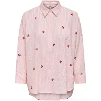 ONLY Chemisier 'ONLNew' vert foncé / rose / rouge / blanc