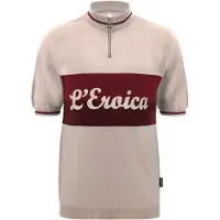 Santini Eroica Vino Short Sleeve Jersey Beige 2XL Homme