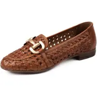 5PM Mocassin 'MATERA SASSI' cognac