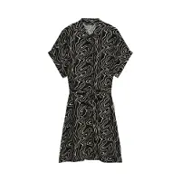 Vero Moda Robe-chemise 'VMEASY JOY' noir / blanc
