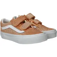 Vans Baskets basses enfant Old Skool V GLITTER Apricot Glow filles - Doré - 30
