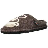 Haflinger Pantoufle beige / beige chiné / chocolat