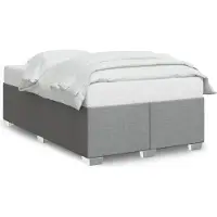 vidaXL Cadre de lit sans matelas gris clair 120x200 cm Tissu
