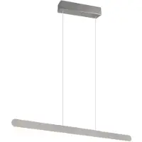 TRIO Lampe suspendue unique Helios métal brossé