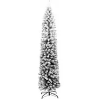 vidaXL Sapin de Noël artificiel Vert 240 cm PVC et acier et plastique